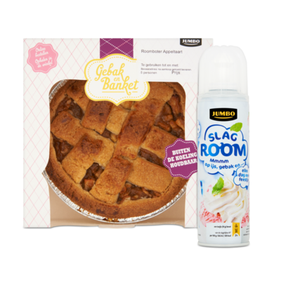Huismerk Appeltaart met Slagroom